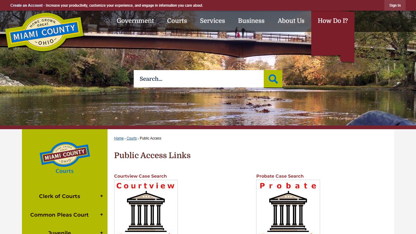 Public Access Links - Miami County, Ohio